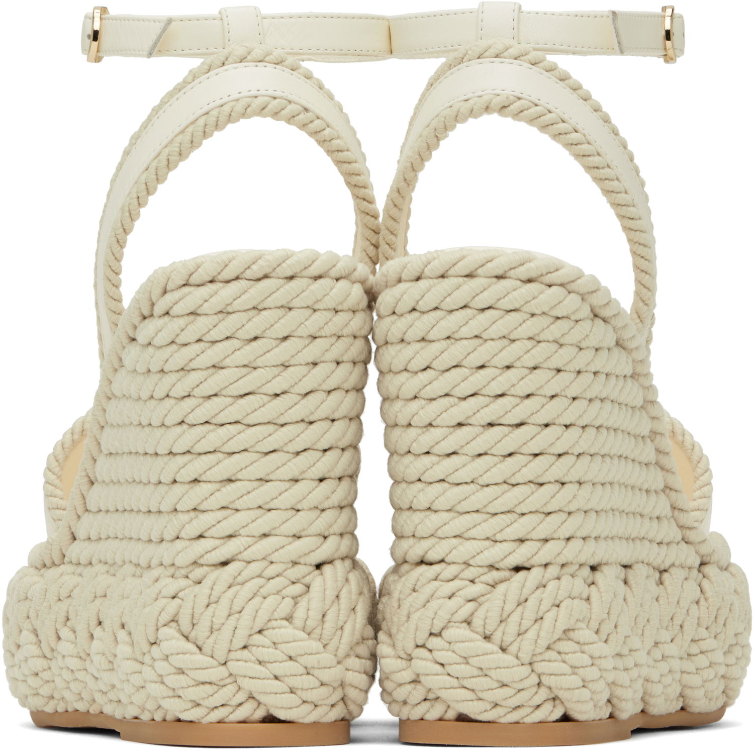 Skovård Valentino Valentino Garavani VLogo Torchon Wedge Sandals Vit | 6W2S0JS0YWI, 1