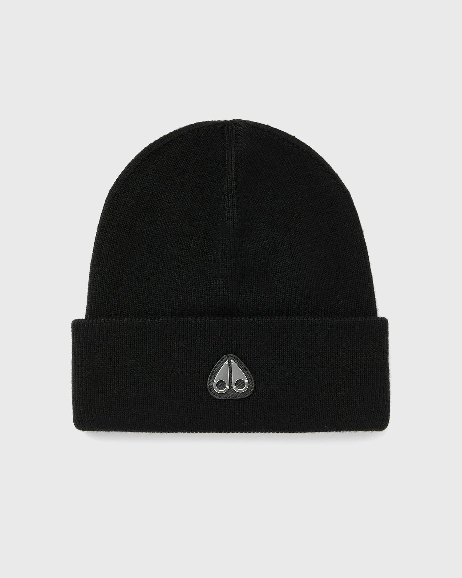 Mössa Moose Knuckles Beanie With Logo Patch Svart | M34MA544-292, 0
