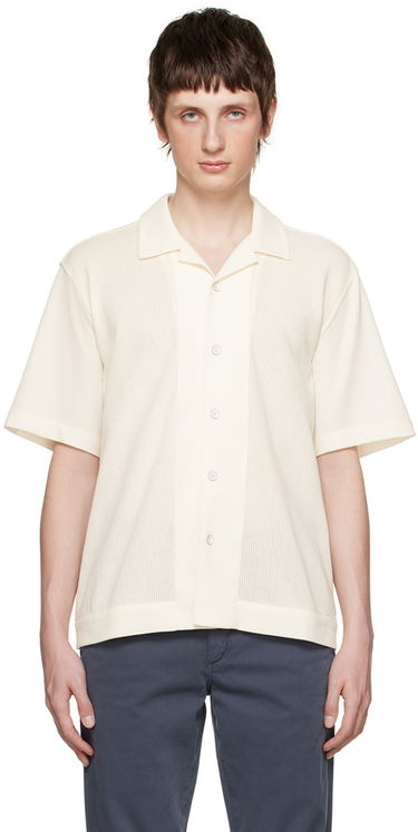 Skjorta rag & bone Rag & Bone Avery Knitted Shirt Vit | MBC23PT003MS03, 0