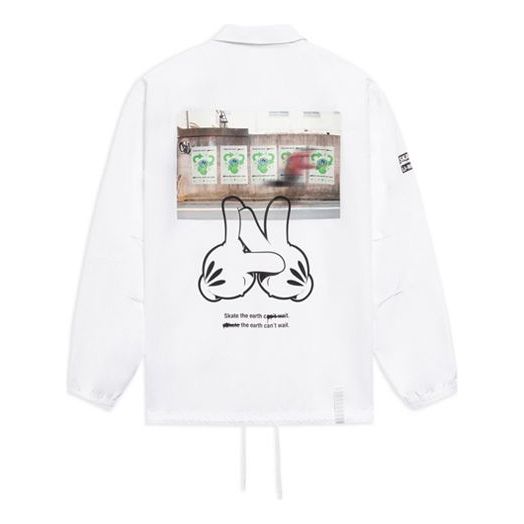 Vindjacka Li-Ning OG_SLICK Graphic Jacket Vit | AFDS283-1