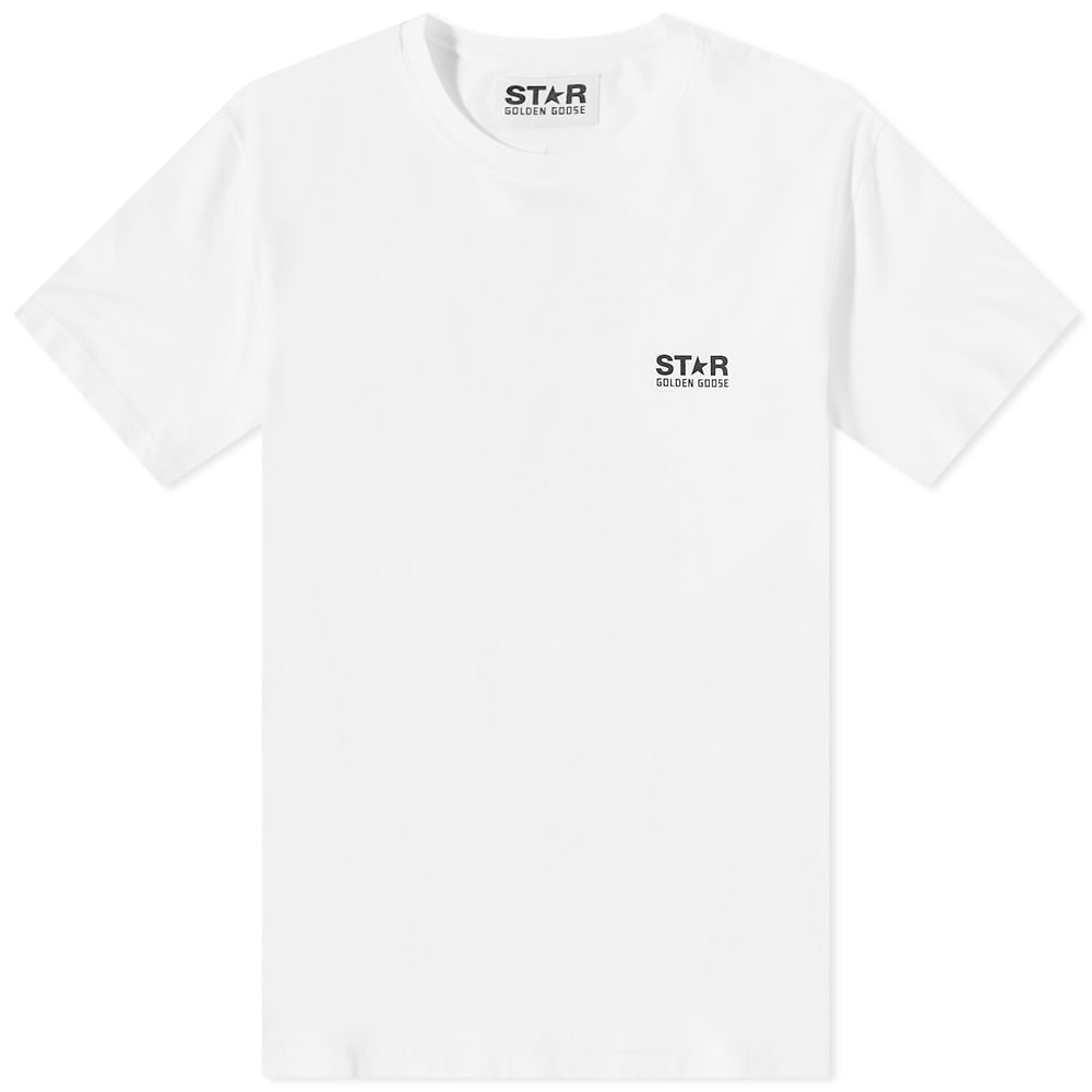 T-shirt Golden Goose Star Front Back Print Tee Vit | GMP01220-P000864-11443, 0