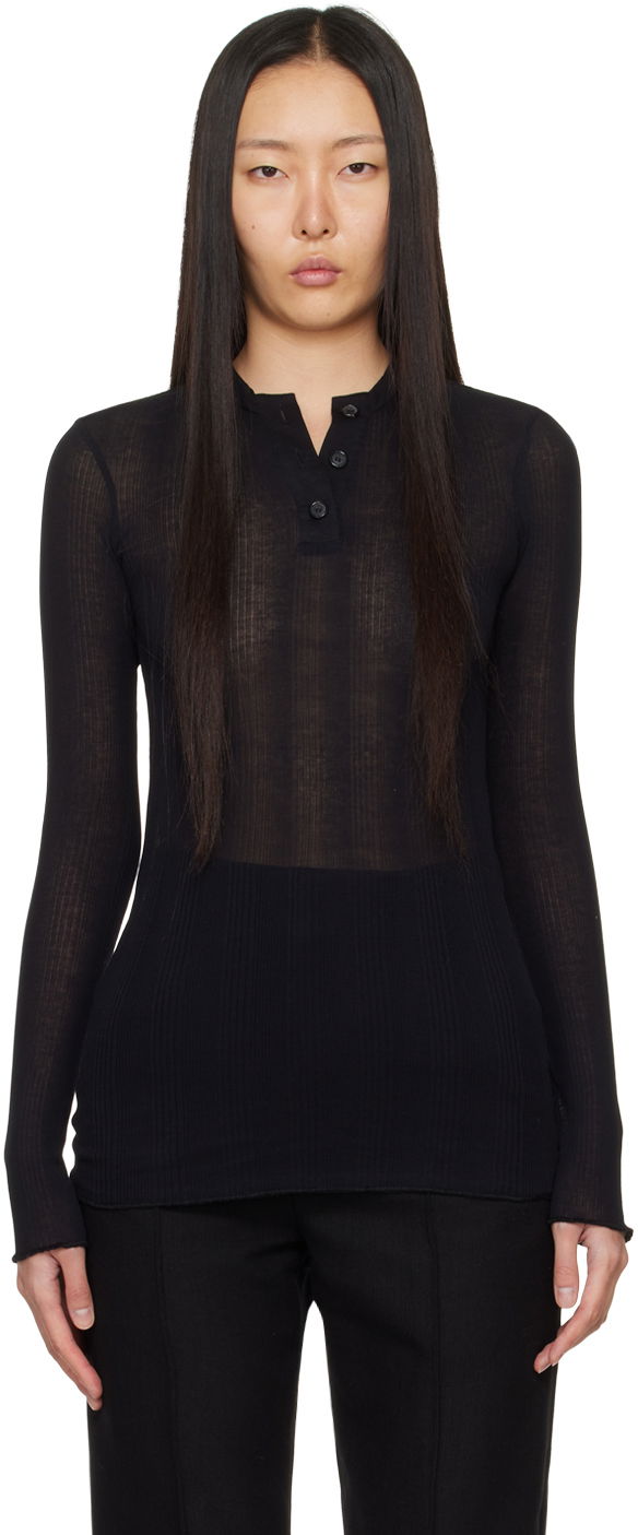 Polotröja Khaite 'The Byron' Polo Svart | 2317167