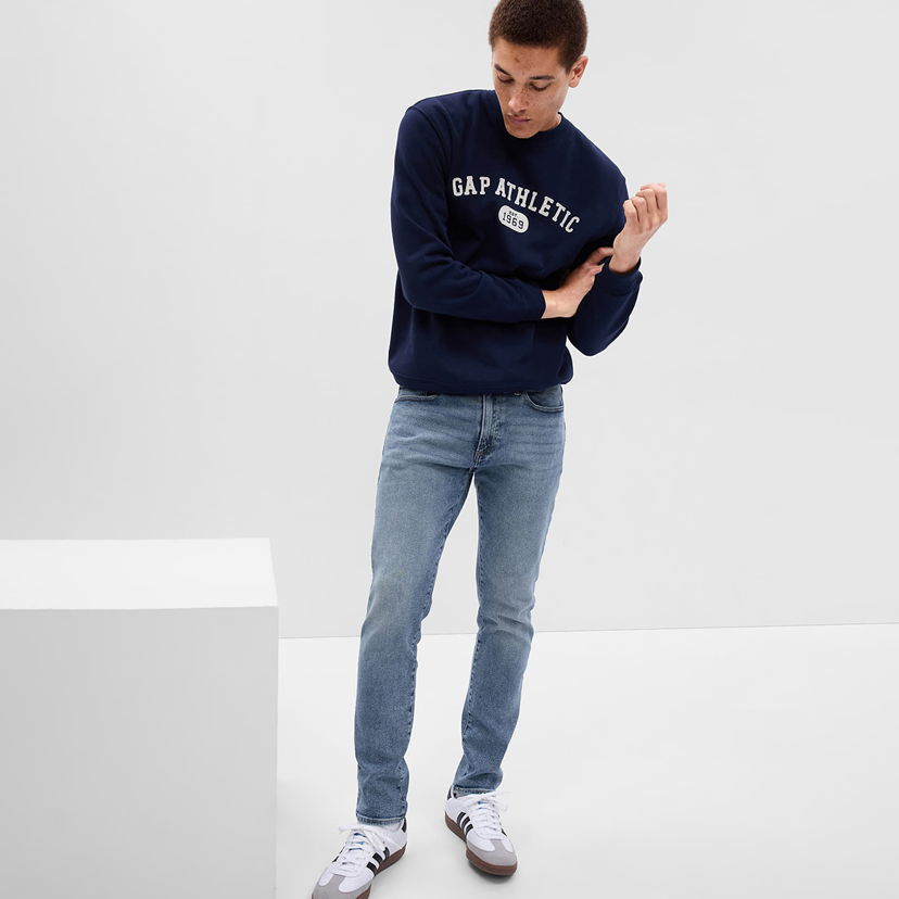 Jeans GAP Denim Pants Skinny Light Wash Blå | 819588-00