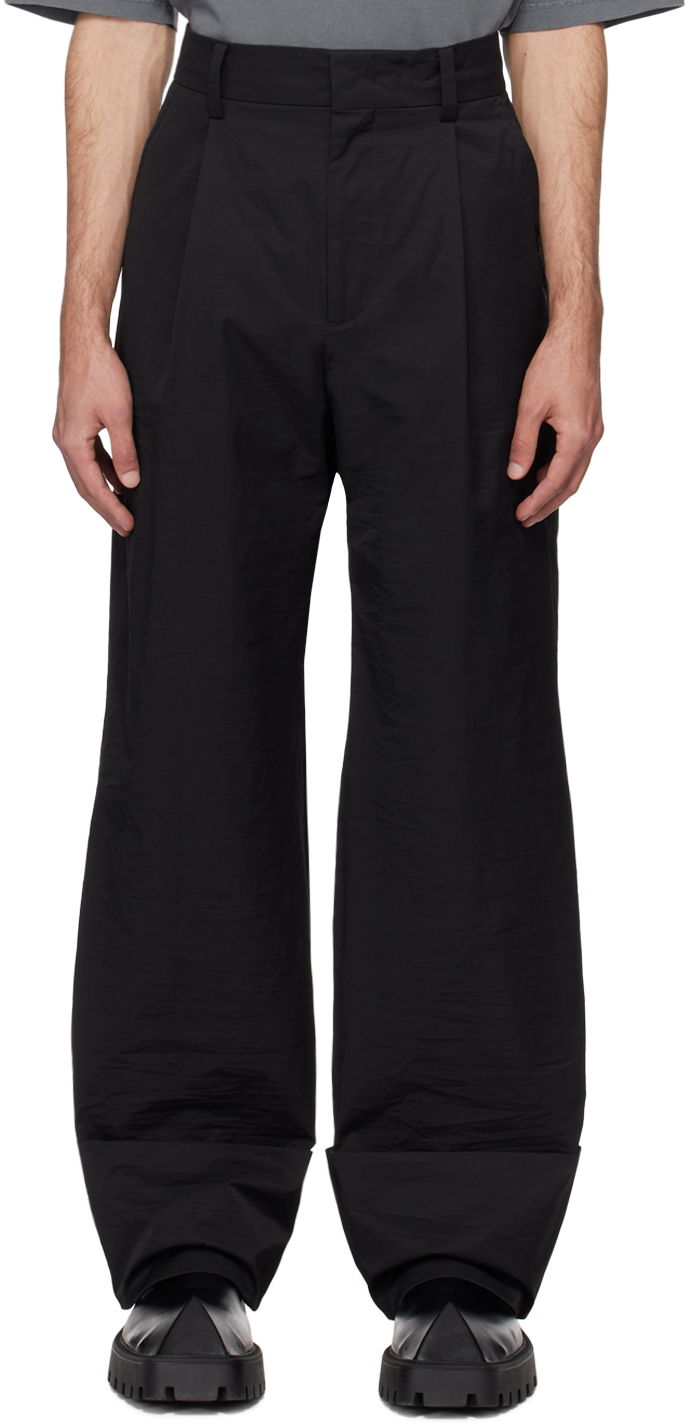 Byxor We11done We11done Roll-Up Trousers Svart | WD-PT0-24-225-M-BK