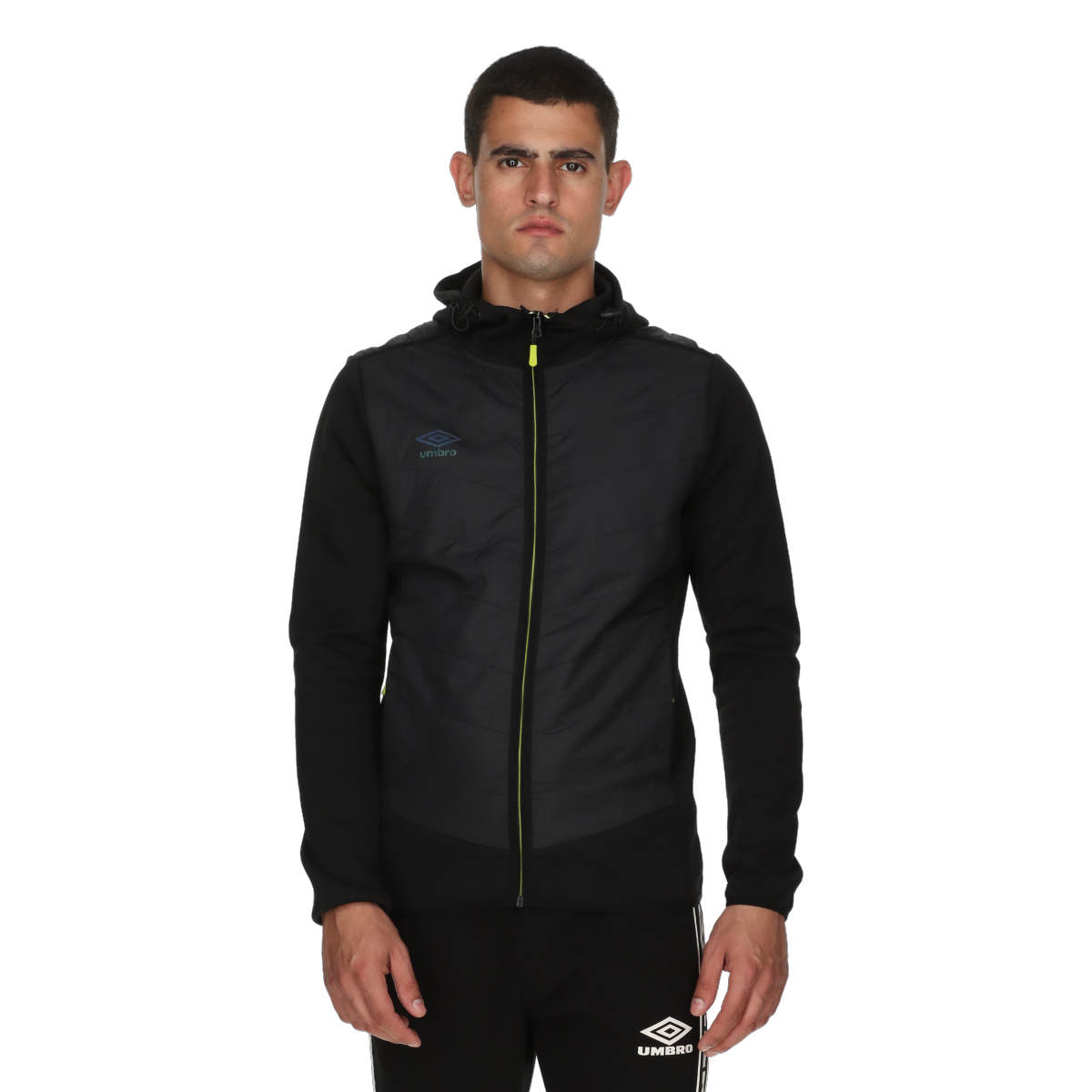 Jacka Umbro Hybrid Full-Zip Hooded Performance Jacket The Game Svart | UMA253M613-01, 0