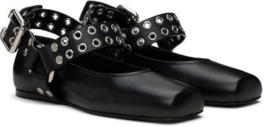 Sneakers och skor Alaïa ALAÏA Biker Ballerina Flats Svart | AA3A041CK290, 3