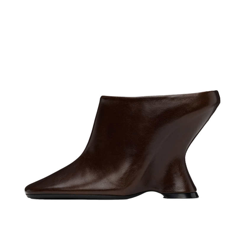 Sneakers och skor Dries Van Noten Leather Wedge Mules Brun | WS242-1408-103
