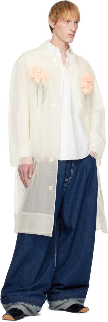 Rockar Simone Rocha Simone Rocha Carnation Car Coat Vit | 2068 0360, 3