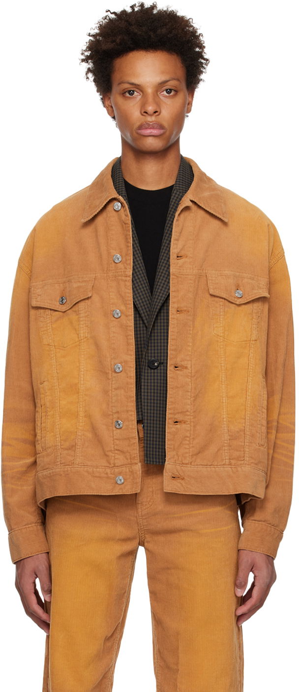 Jacka We11done We11done Oversized Corduroy Jacket Orange | WD-DJ3-22-388-U-CM