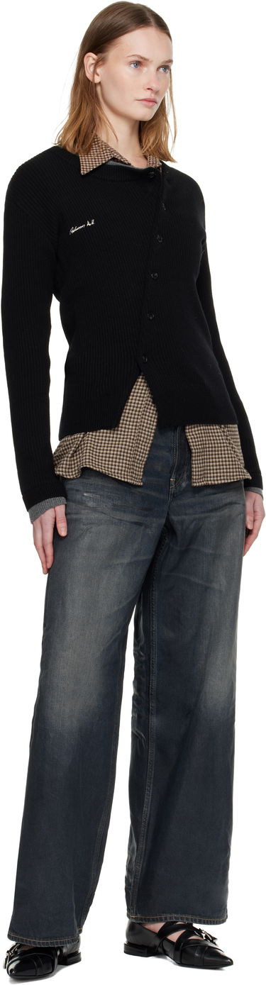 Sweater Andersson Bell Button Slim Knit Cardigan Svart | atb1383w, 3