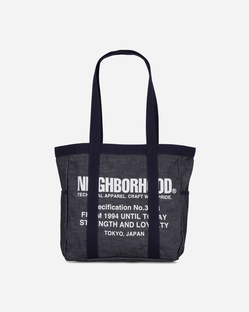 Tygpåse Neighborhood NEIGHBORHOOD Denim Tote Bag Mörkblå | 252TQNH-CG03 INDIGO