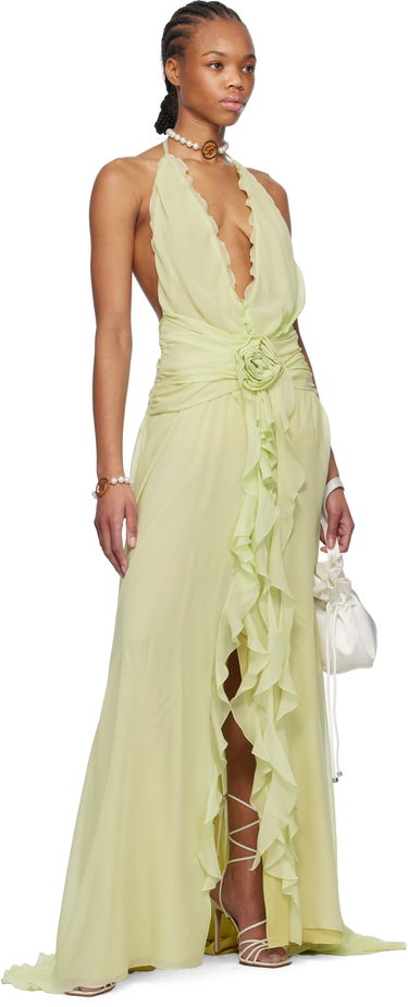 Halsband Blumarine Blumarine Faux-Pearl Choker Necklace with Initial Pendant Metallisk | P522W313A, 2