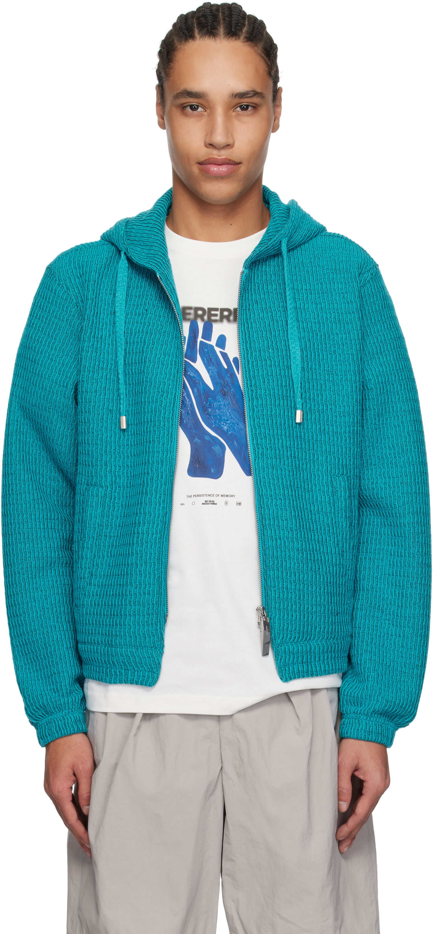 Sweater ADER ERROR ADER error Lunel Zip-Up Hoodie Turkos | BO01SSHD0401TQ, 0