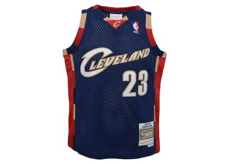 Jersey Mitchell & Ness Mitchell & Ness Cavaliers LeBron James Swingman Jersey Mörkblå | 9N2B7BLT0-CAVLJ-Y08