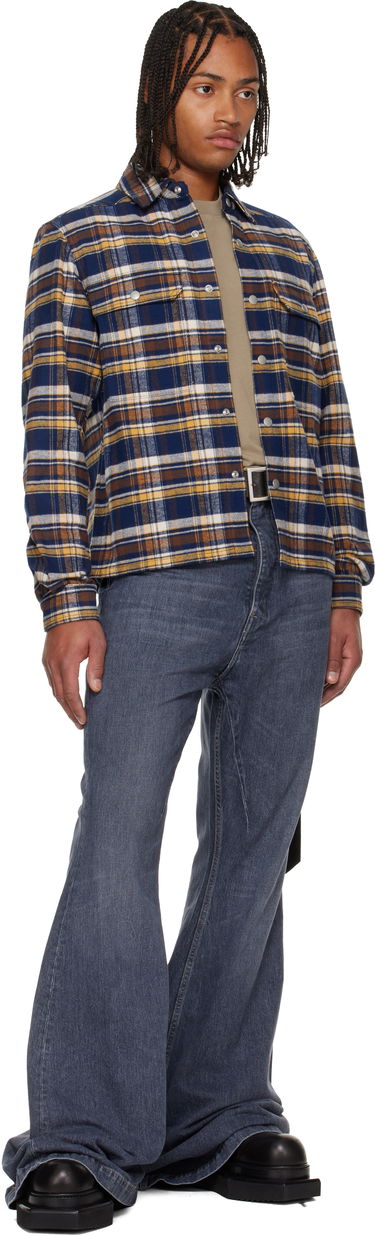 Skjorta Rick Owens Concordians Cropped Overshirt Flerfärgad | DL02E2299 CPGJP, 3