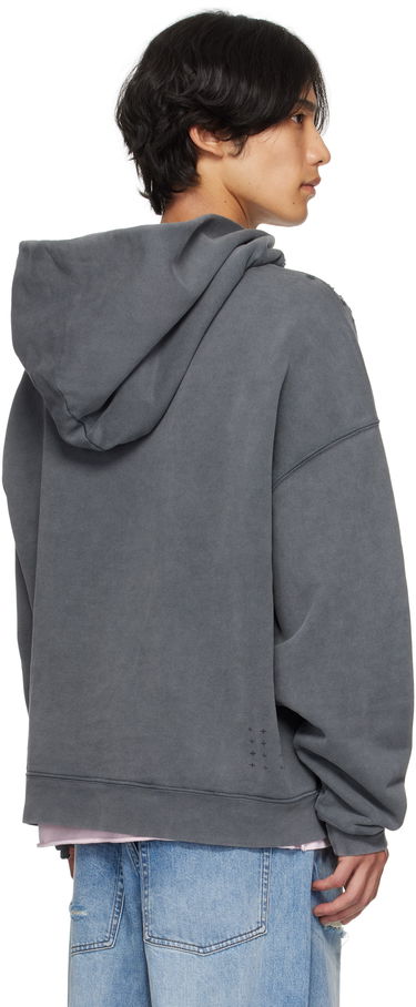 Sweatshirt Ksubi Ksubi Blasted Ekcess Hoodie Grå | MPF25FL005, 2