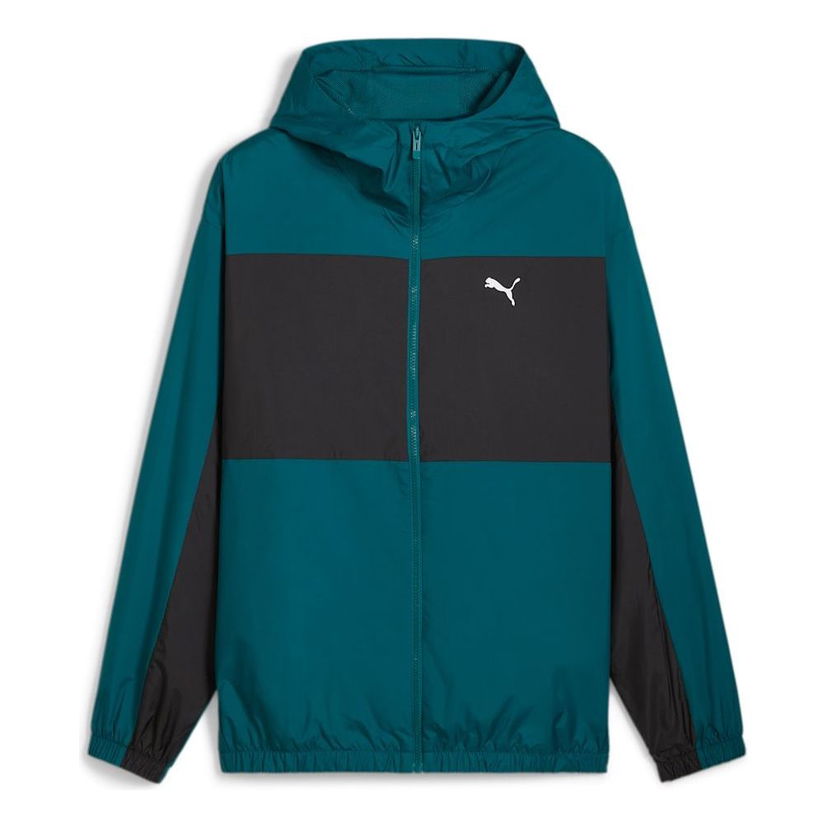 Vindjacka Puma Mesh Lined Windbreaker Jacket Grön | 627473-22