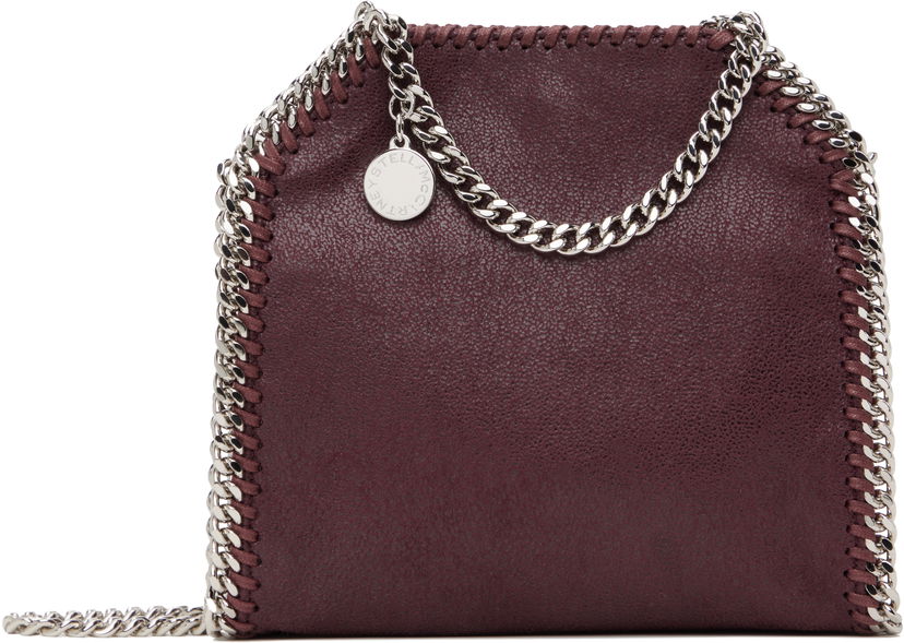Handväska Stella McCartney Stella McCartney Falabella Tiny Chain Bag Bourgogne | 391698WP0086