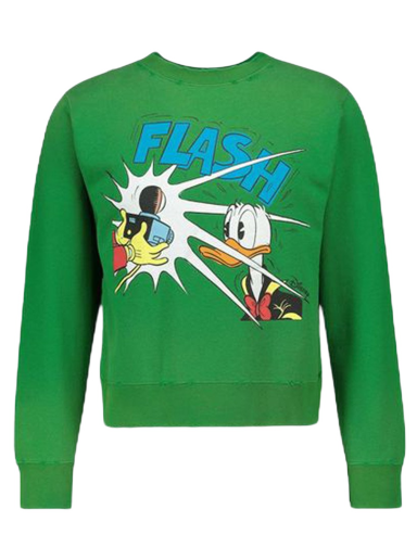 Sweater Gucci Disney x Donald Duck Crewneck Grön | 634554 XJC8R 3229