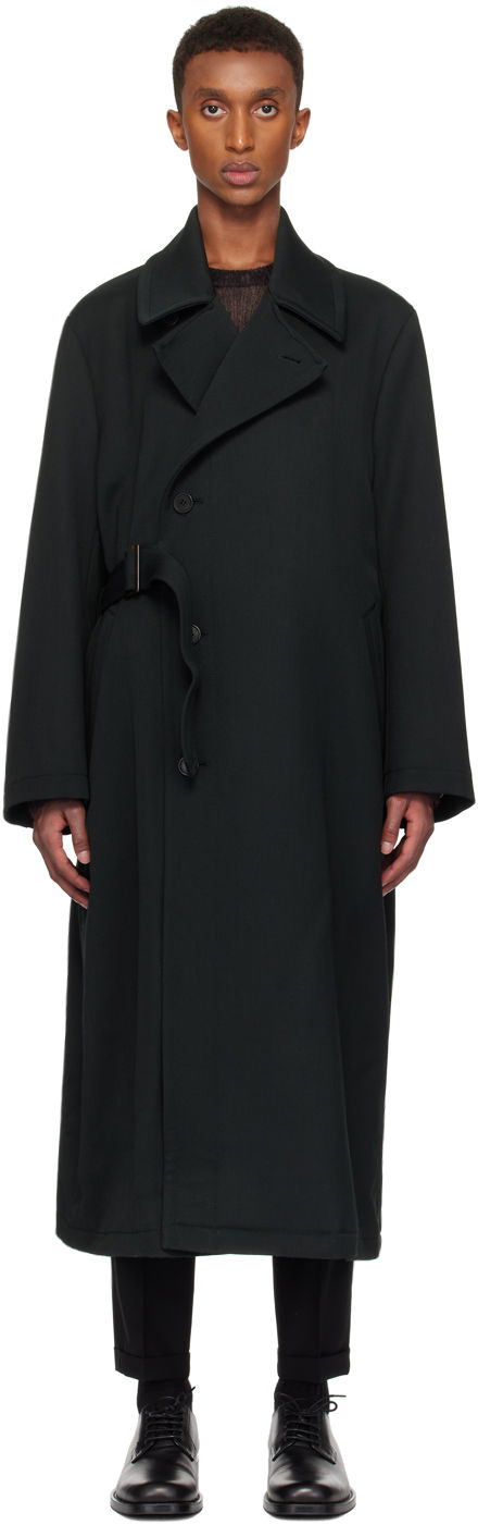 Rockar Paul Smith Paul Smith Wool-Blend Twill Coat Grön | M1R-145Z-N02492-37
