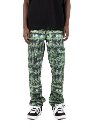 Cargo byxor Pleasures Natural Cargo Pants Multi Grön | P23SP038-MULTI