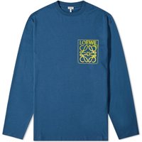 T-shirt Loewe Anagram Fake Pocket T-Shirt Mörkblå | H526Y22X47-1200, 1