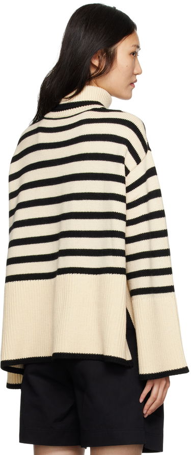 Sweater TOTEME Signature Stripe Turtleneck Sweater Beige | 212-562-758, 2