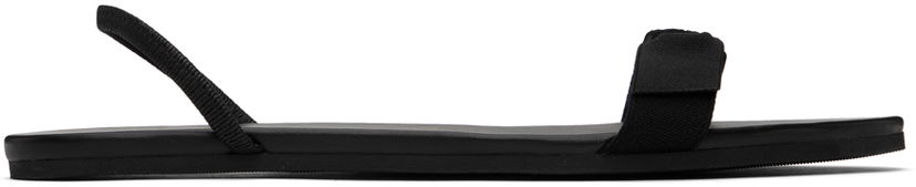 Sneakers och skor The Row Bow Sandals Svart | F1356-EG10
