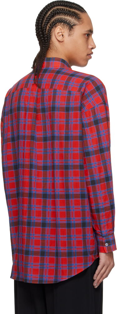 Skjorta The Row The Row Lancaster Plaid Shirt Röd | 882-W3796, 2