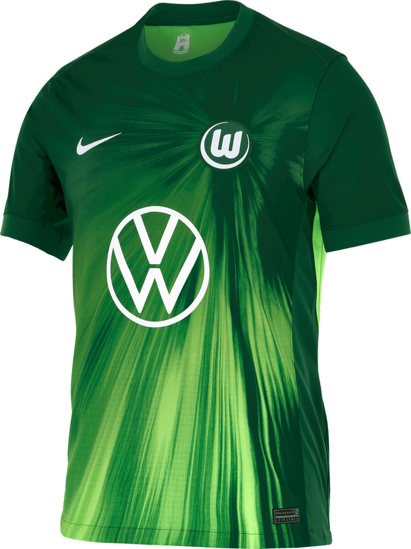 Jersey Nike Nike VfL Wolfsburg 2025/26 Home Stadium Jersey Grön | hq1562-341