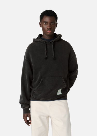 Sweatshirt AXEL ARIGATO Washed Effect Hoodie with Patch Svart | A2993001, 7