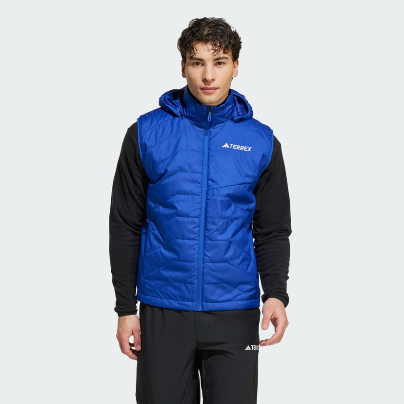 Väst adidas Performance Terrex Multi Climawarm Insulated Hooded Vest Blå | JF1362