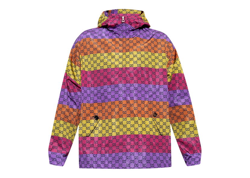 Jacka Gucci GG Print Hooded Jacket Multi Flerfärgad | 701821 ZAJO5 5907
