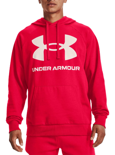 Sweatshirt Under Armour Hoodie Rival Röd | 1357093-600
