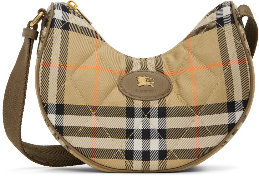 Axelväska Burberry Burberry Horseshoe Crossbody Bag Beige | 8111308