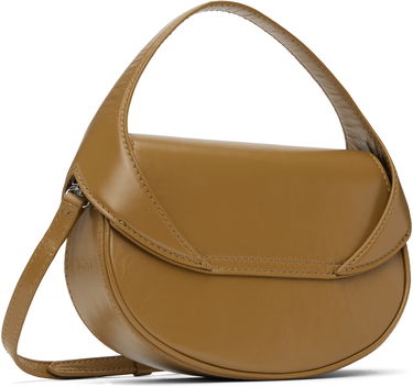 Handväska BY FAR Hari Creased Leather Shoulder Bag Brun | MWBTH008LL002BR044PL, 2