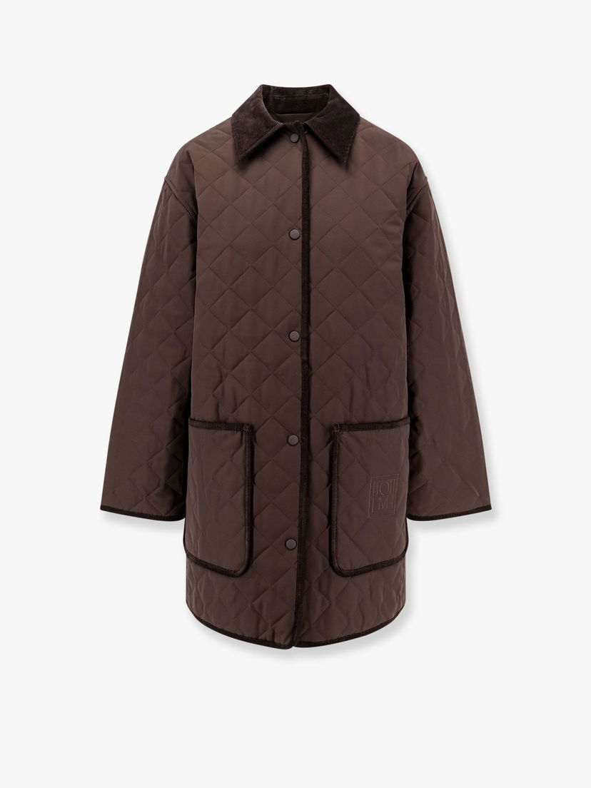 Pufferjacka TOTEME Quilted Jacket by Toteme Brun | 241WRO1022FB0169040