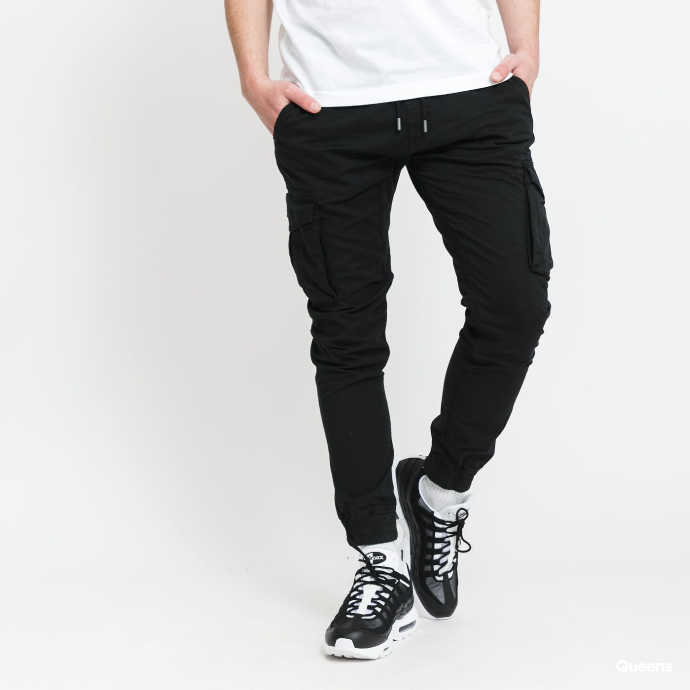 Träningsbyxor Alpha Industries Cargo Pants Cotton Twill Jogger Svart | 116202 03, 0