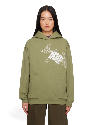 Sweatshirt Dime Wings Hoodie Grön | DIME23D2F13GRN