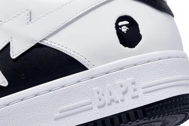 Sneakers och skor BAPE Bape Sta #6 M2 Black/White Vit | 0ZXSHM191328M-BLK, 4
