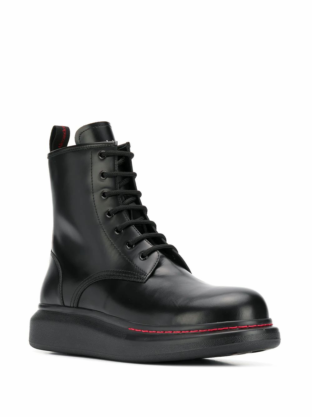 Sneakers och skor Alexander McQueen Alexander McQueen Leather Ankle Boots Svart | 586191WHX511000, 1