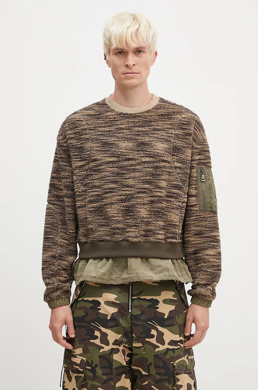 Sweater Andersson Bell Layered Fleece Sweater Grön | atb1171m