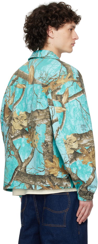 Vindjacka Awake NY Awake NY Frayed Script Coach Jacket Turkos | AWK-SP25-OT004, 2