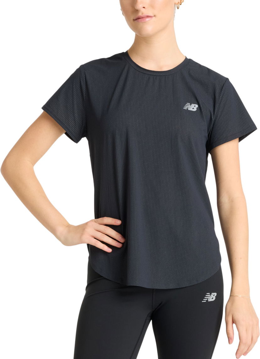 T-shirt New Balance New Balance Race Day Ultra Light T-Shirt Svart | wt51227-bk