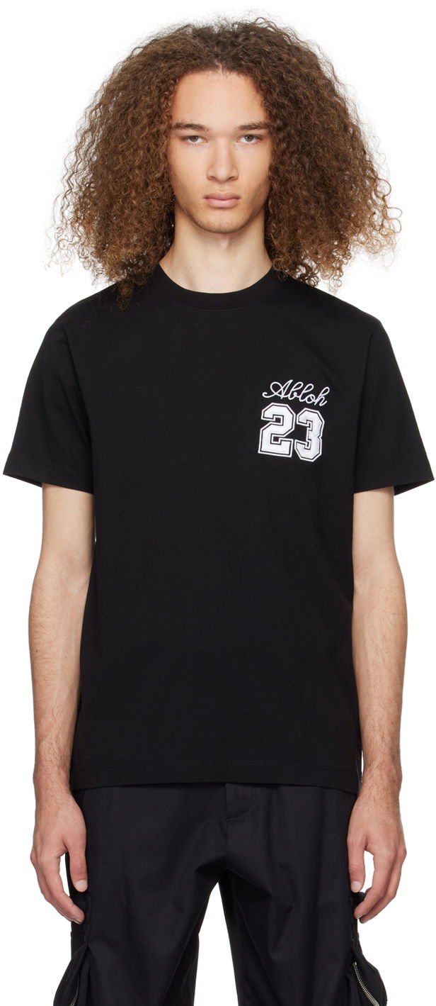 T-shirt Off-White Black '23' T-Shirt Svart | OMAA027S24JER0051001, 0