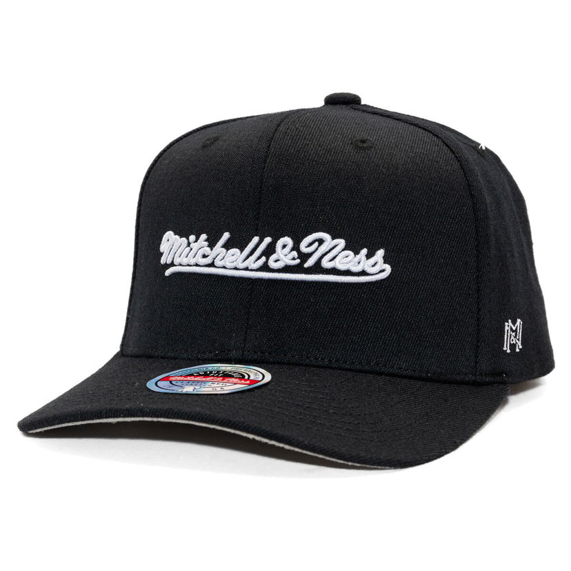 Keps Mitchell & Ness Mitchell & Ness Branded Script Stretch Cap Svart | HC12184-MNNBLCK