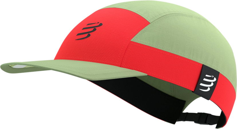 Keps Compressport 5 Panel Light Running Cap Grön | xhwu7926042