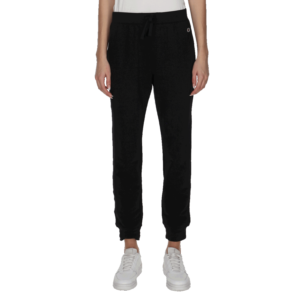 Träningsbyxor Champion Soft Texture Drawstring Jogger Pants Svart | 117550-KK001, 0
