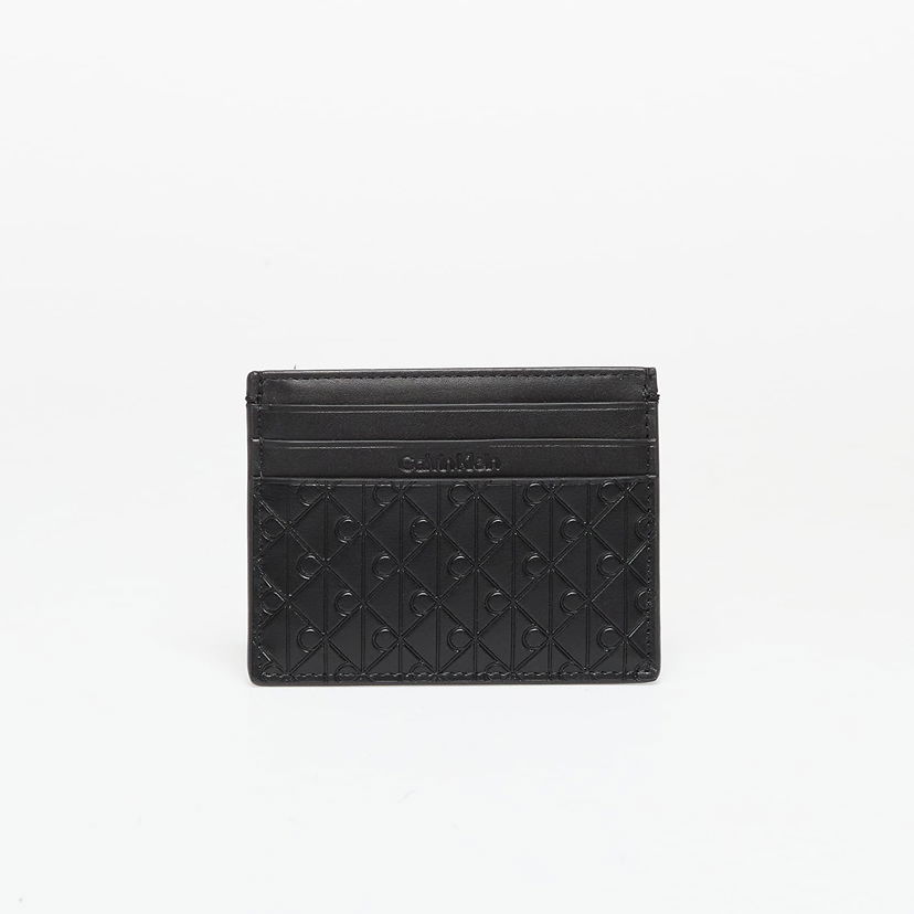 Plånbok CALVIN KLEIN Calvin Klein Embossed Emblem Cardholder Svart | LV04D1128G UB1