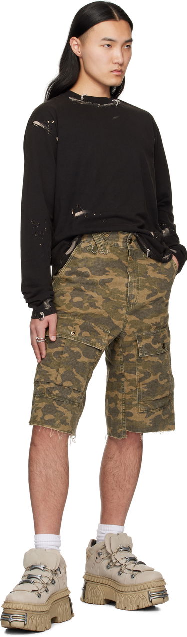 Sweatshirt We11done We11done Pierced Long Sleeve T-Shirt Svart | WD-TT0-25-771-U-BK, 4